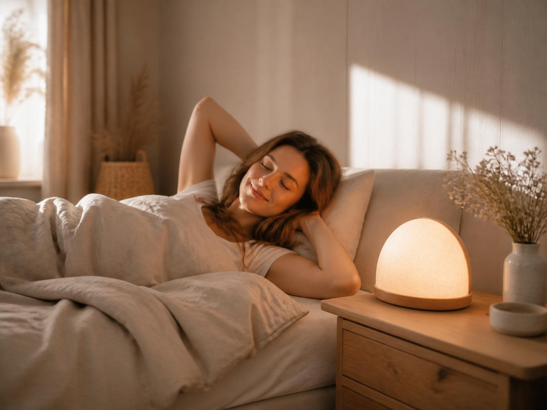 Kvinde vågner naturligt med Calm ur